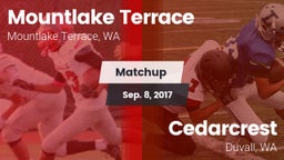 Matchup: Mountlake Terrace vs. Cedarcrest  2017