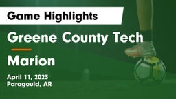 Greene County Tech  vs Marion  Game Highlights - April 11, 2023