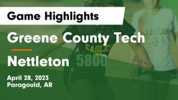 Greene County Tech  vs Nettleton  Game Highlights - April 28, 2023