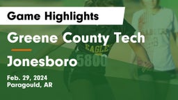 Greene County Tech  vs Jonesboro  Game Highlights - Feb. 29, 2024