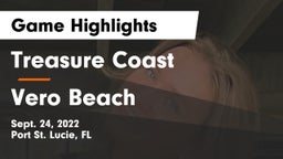 Treasure Coast  vs Vero Beach  Game Highlights - Sept. 24, 2022