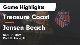 Treasure Coast  vs Jensen Beach  Game Highlights - Sept. 7, 2022