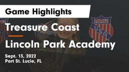 Treasure Coast  vs Lincoln Park Academy Game Highlights - Sept. 13, 2022