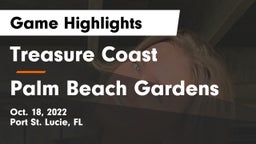 Treasure Coast  vs Palm Beach Gardens  Game Highlights - Oct. 18, 2022