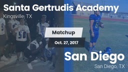 Matchup: Santa Gertrudis vs. San Diego  2017