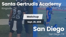 Matchup: Santa Gertrudis vs. San Diego  2018