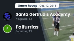 Recap: Santa Gertrudis Academy vs. Falfurrias  2018