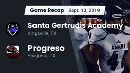 Recap: Santa Gertrudis Academy vs. Progreso  2019
