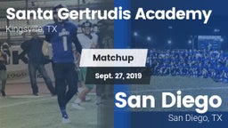 Matchup: Santa Gertrudis vs. San Diego  2019