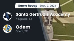 Recap: Santa Gertrudis Academy vs. Odem  2021