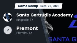 Recap: Santa Gertrudis Academy vs. Premont  2023