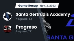 Recap: Santa Gertrudis Academy vs. Progreso  2023