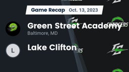 Recap: Green Street Academy  vs. Lake Clifton 2023