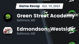 Recap: Green Street Academy  vs. Edmondson-Westside  2023