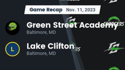 Recap: Green Street Academy  vs. Lake Clifton  2023