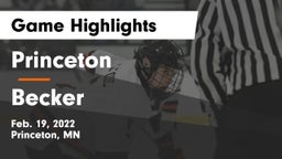 Princeton  vs Becker  Game Highlights - Feb. 19, 2022