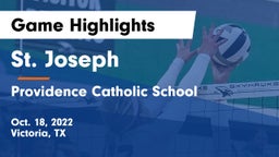 St. Joseph  vs Providence Catholic School Game Highlights - Oct. 18, 2022