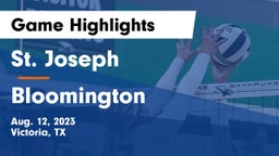 St. Joseph  vs Bloomington  Game Highlights - Aug. 12, 2023