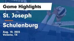 St. Joseph  vs Schulenburg  Game Highlights - Aug. 18, 2023