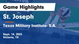 St. Joseph  vs Texas Military Institute- S.A. Game Highlights - Sept. 14, 2023