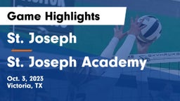 St. Joseph  vs St. Joseph Academy  Game Highlights - Oct. 3, 2023