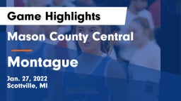 Mason County Central  vs Montague  Game Highlights - Jan. 27, 2022