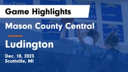 Mason County Central  vs Ludington  Game Highlights - Dec. 18, 2023