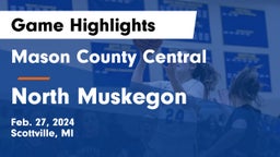 Mason County Central  vs North Muskegon  Game Highlights - Feb. 27, 2024