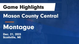 Mason County Central  vs Montague  Game Highlights - Dec. 21, 2023