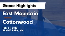 East Mountain  vs Cottonwood  Game Highlights - Feb. 21, 2023