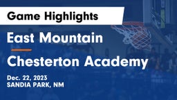 East Mountain  vs Chesterton Academy Game Highlights - Dec. 22, 2023