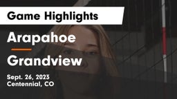 Arapahoe  vs Grandview  Game Highlights - Sept. 26, 2023