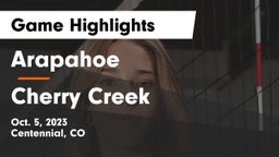 Arapahoe  vs Cherry Creek Game Highlights - Oct. 5, 2023