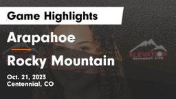 Arapahoe  vs Rocky Mountain Game Highlights - Oct. 21, 2023
