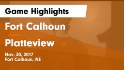 Fort Calhoun  vs Platteview  Game Highlights - Nov. 30, 2017