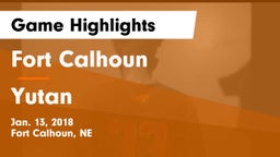 Fort Calhoun  vs Yutan  Game Highlights - Jan. 13, 2018