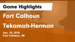 Fort Calhoun  vs Tekamah-Herman  Game Highlights - Jan. 18, 2018