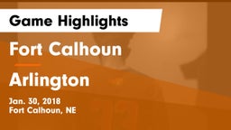 Fort Calhoun  vs Arlington  Game Highlights - Jan. 30, 2018