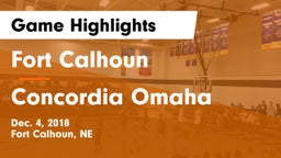 Fort Calhoun  vs Concordia Omaha Game Highlights - Dec. 4, 2018