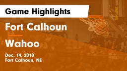 Fort Calhoun  vs Wahoo  Game Highlights - Dec. 14, 2018