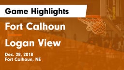 Fort Calhoun  vs Logan View  Game Highlights - Dec. 28, 2018