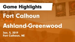 Fort Calhoun  vs Ashland-Greenwood  Game Highlights - Jan. 5, 2019