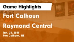 Fort Calhoun  vs Raymond Central  Game Highlights - Jan. 24, 2019