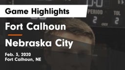 Fort Calhoun  vs Nebraska City  Game Highlights - Feb. 3, 2020