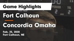 Fort Calhoun  vs Concordia Omaha Game Highlights - Feb. 25, 2020