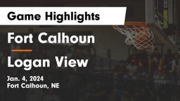 Fort Calhoun  vs Logan View  Game Highlights - Jan. 4, 2024