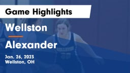 Wellston  vs Alexander  Game Highlights - Jan. 26, 2023
