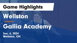 Wellston  vs Gallia Academy Game Highlights - Jan. 6, 2024