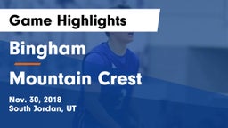 Bingham  vs Mountain Crest  Game Highlights - Nov. 30, 2018