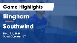 Bingham  vs Southwind  Game Highlights - Dec. 21, 2018